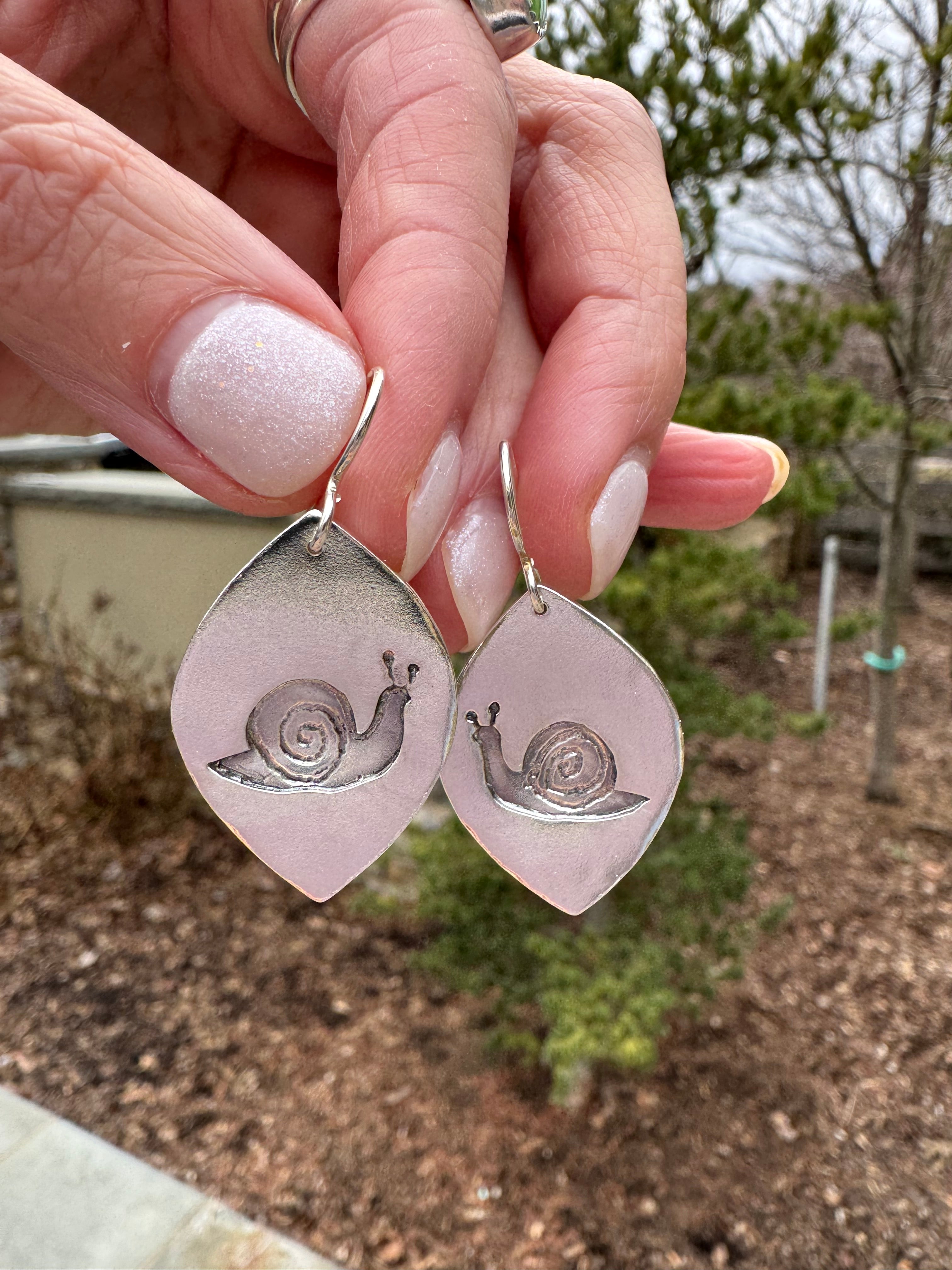 Sterling Silver Snails (MTO)