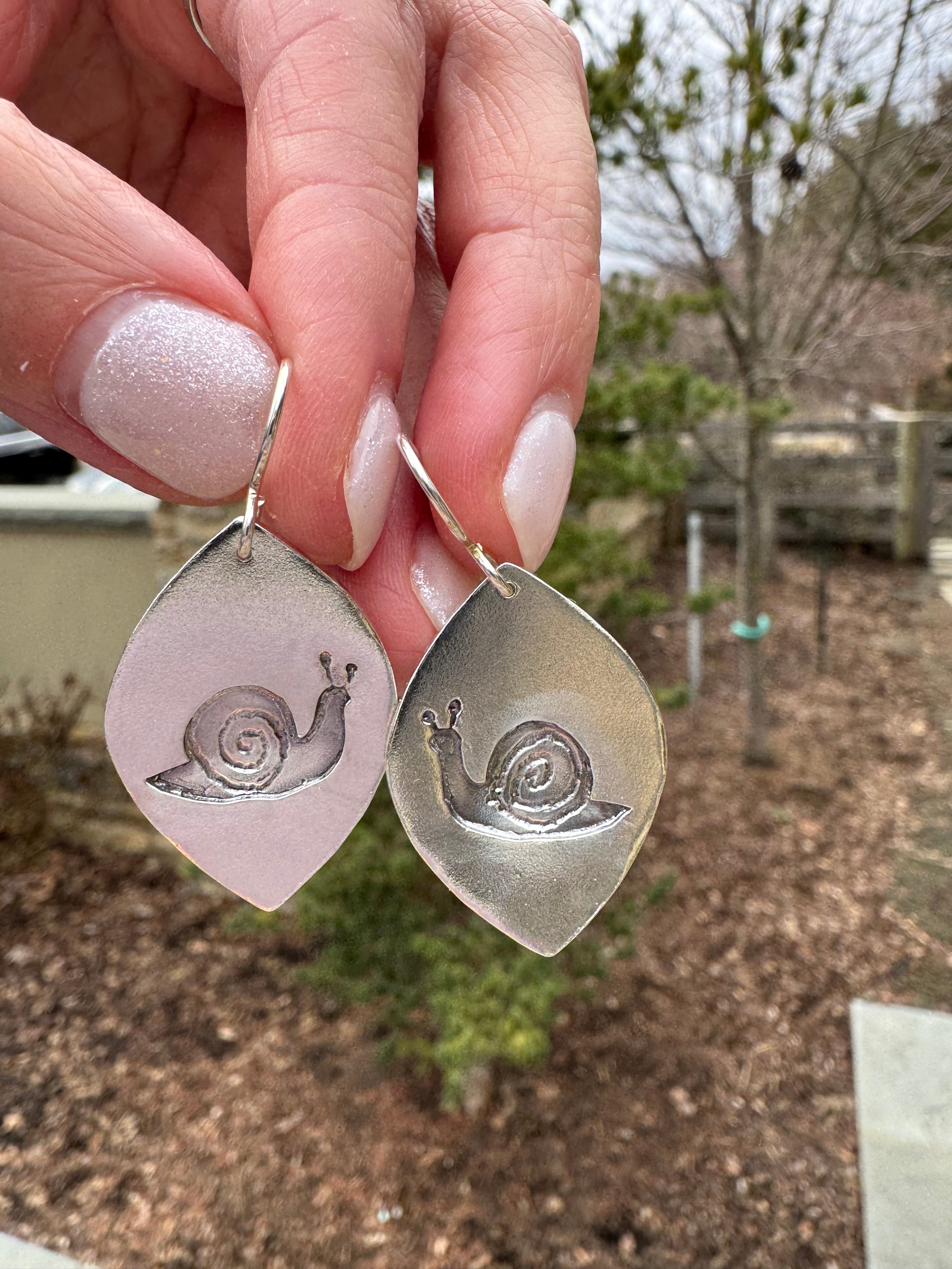 Sterling Silver Snails (MTO)