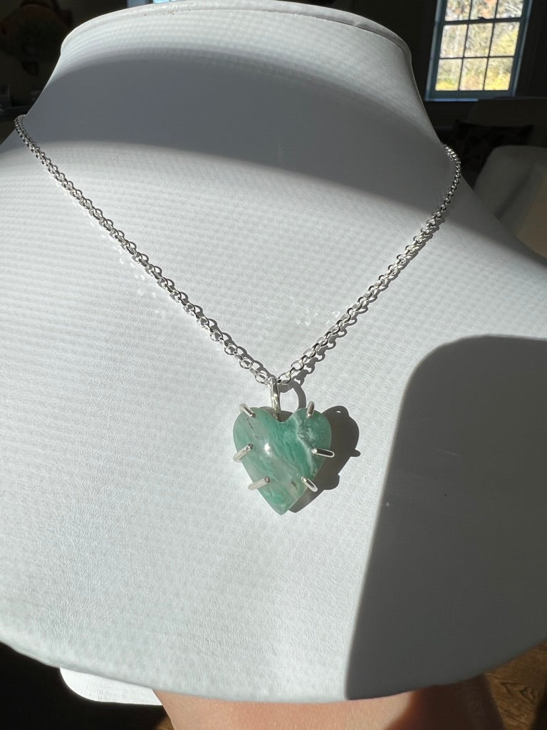 Mtorolite Heart Necklace