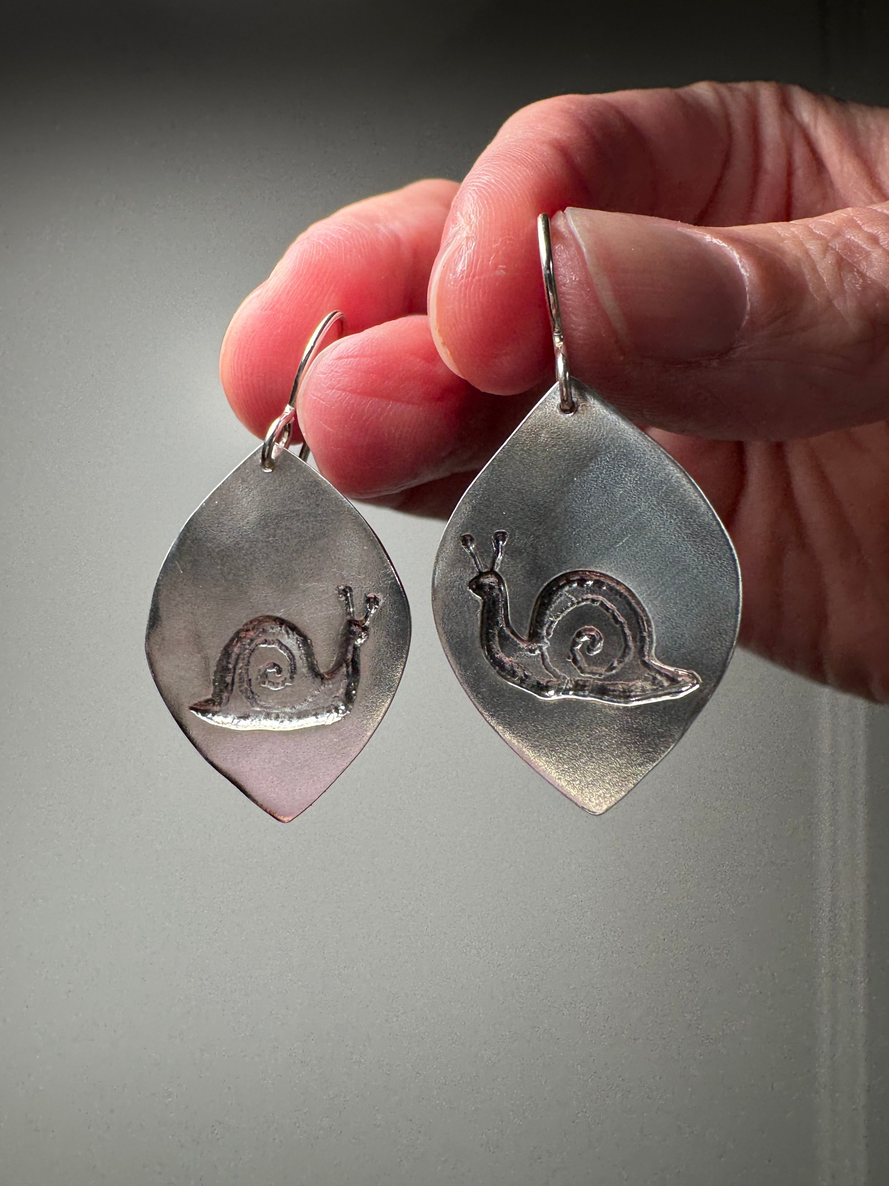 Sterling Silver Snails (MTO)