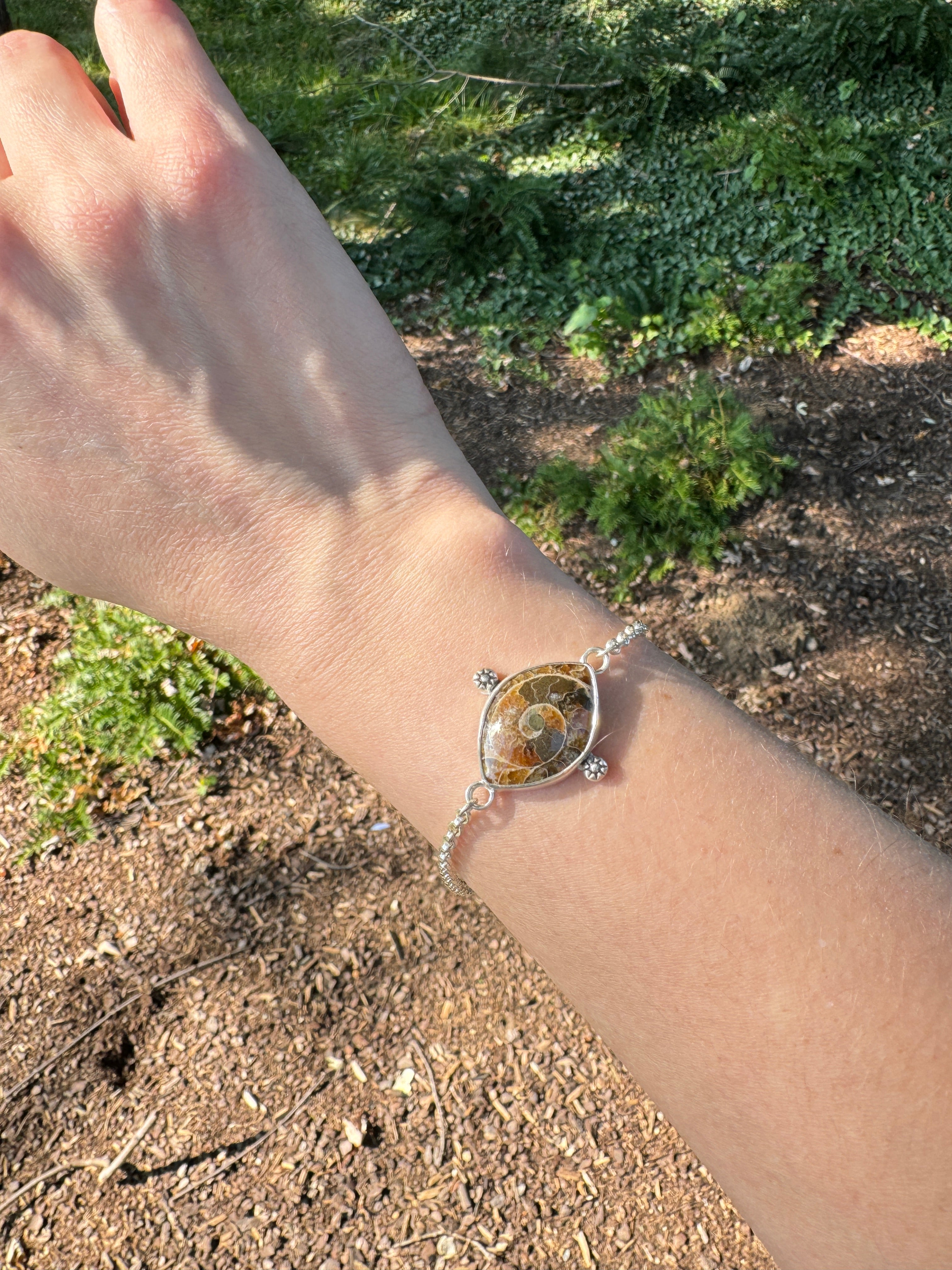 Ammonite Fossil Bracelet