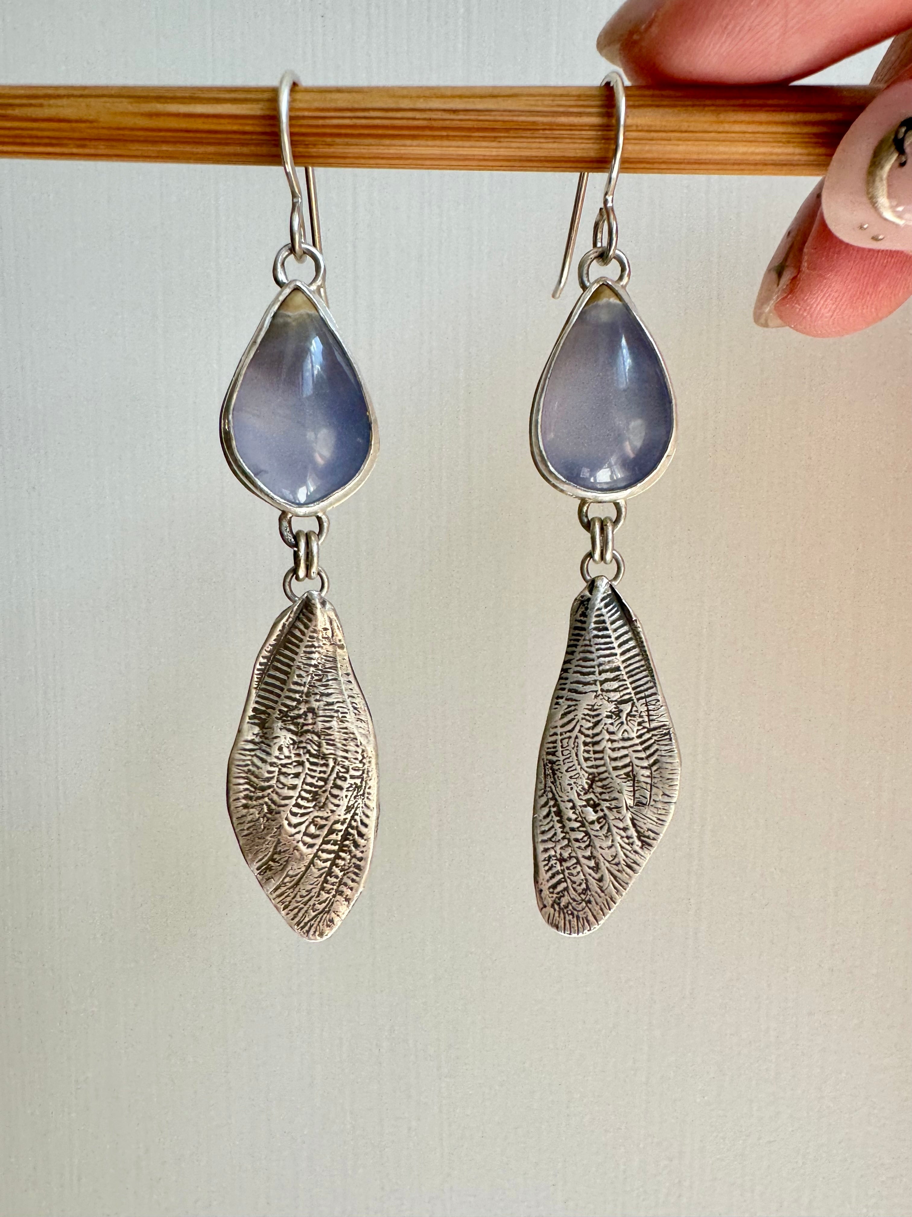 Cicada Wings with Blue Chalcedony