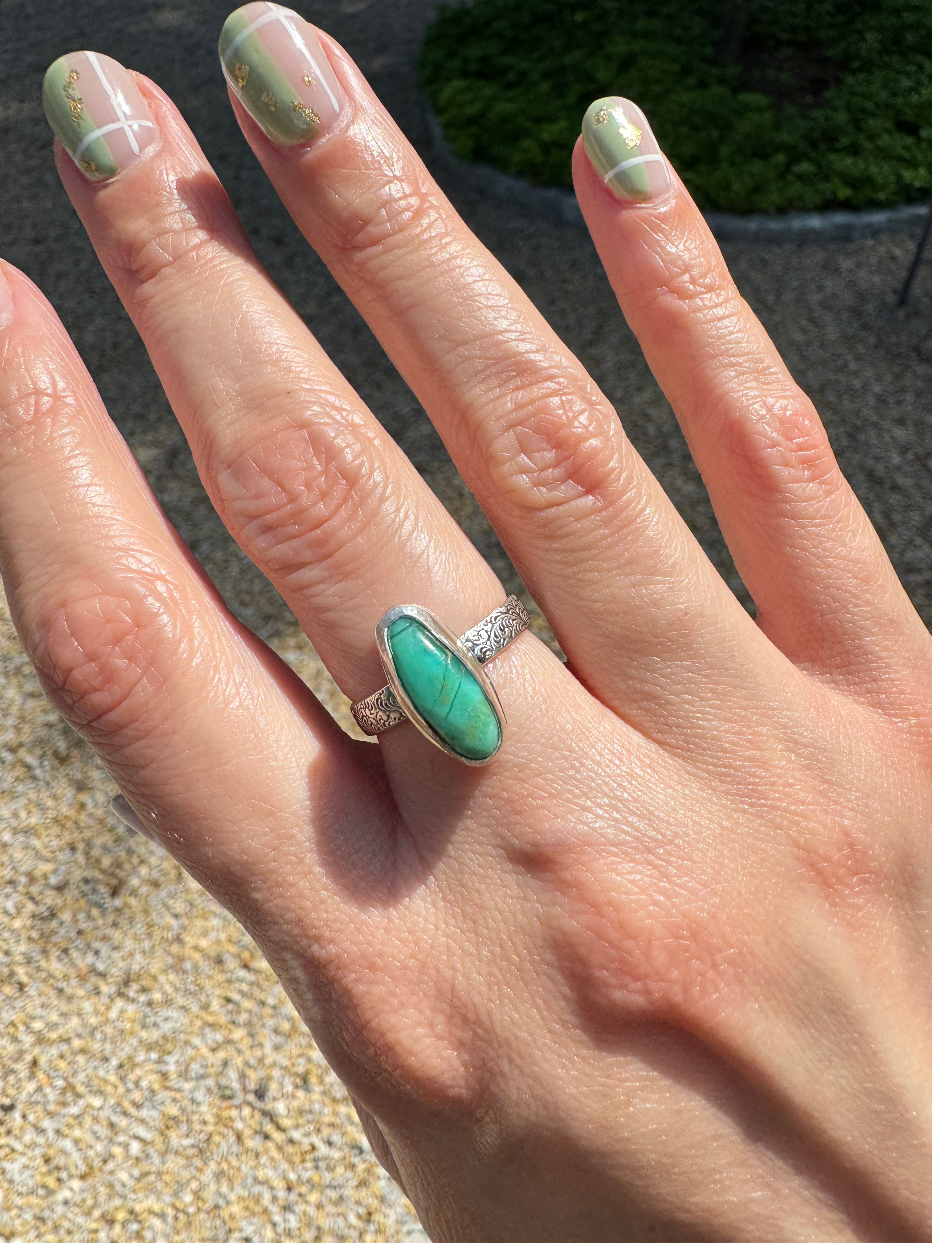 Chrysoprase Ring (Size 6.75/7)