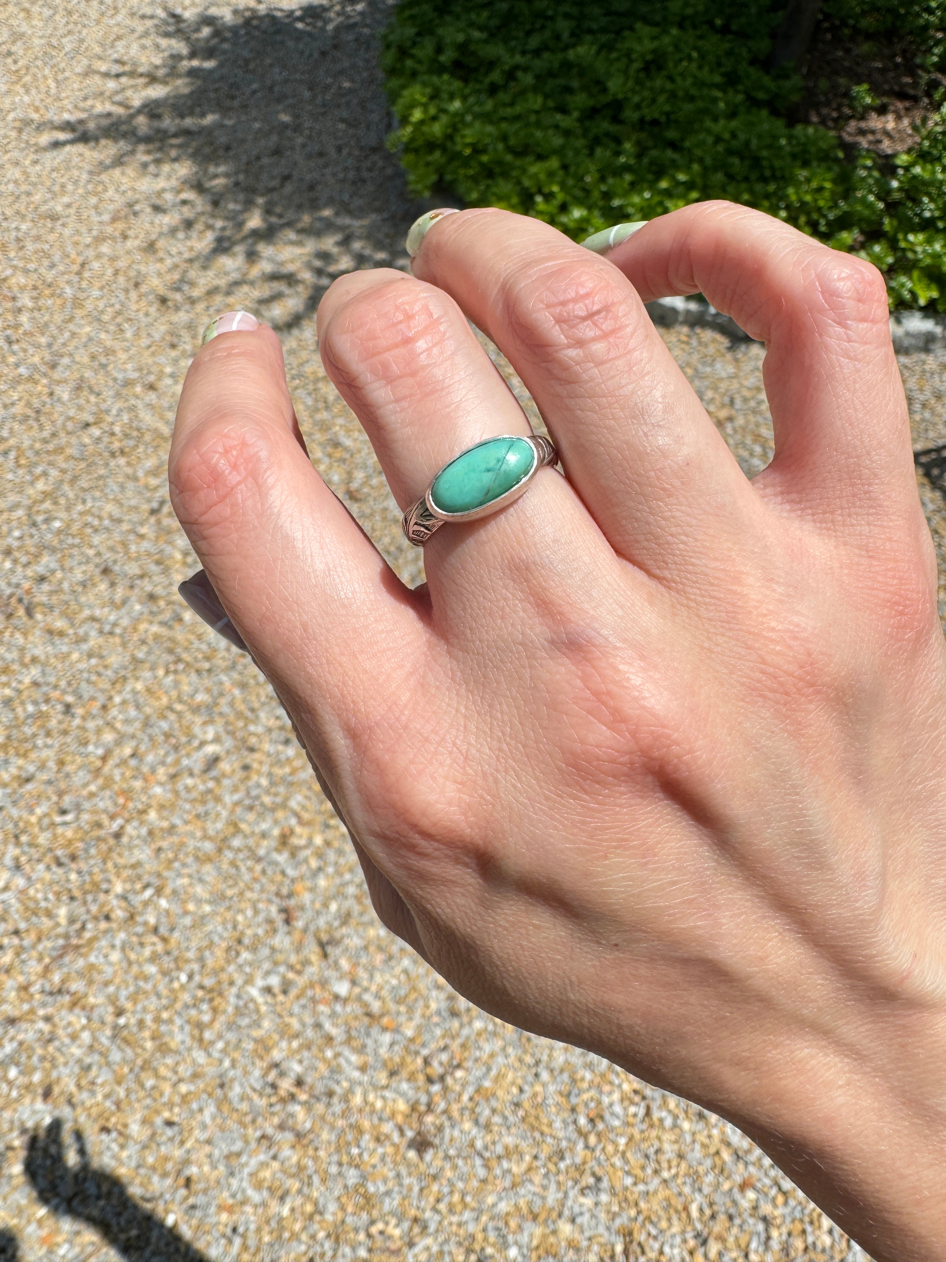 Chrysoprase Ring (Size 7/7.25)