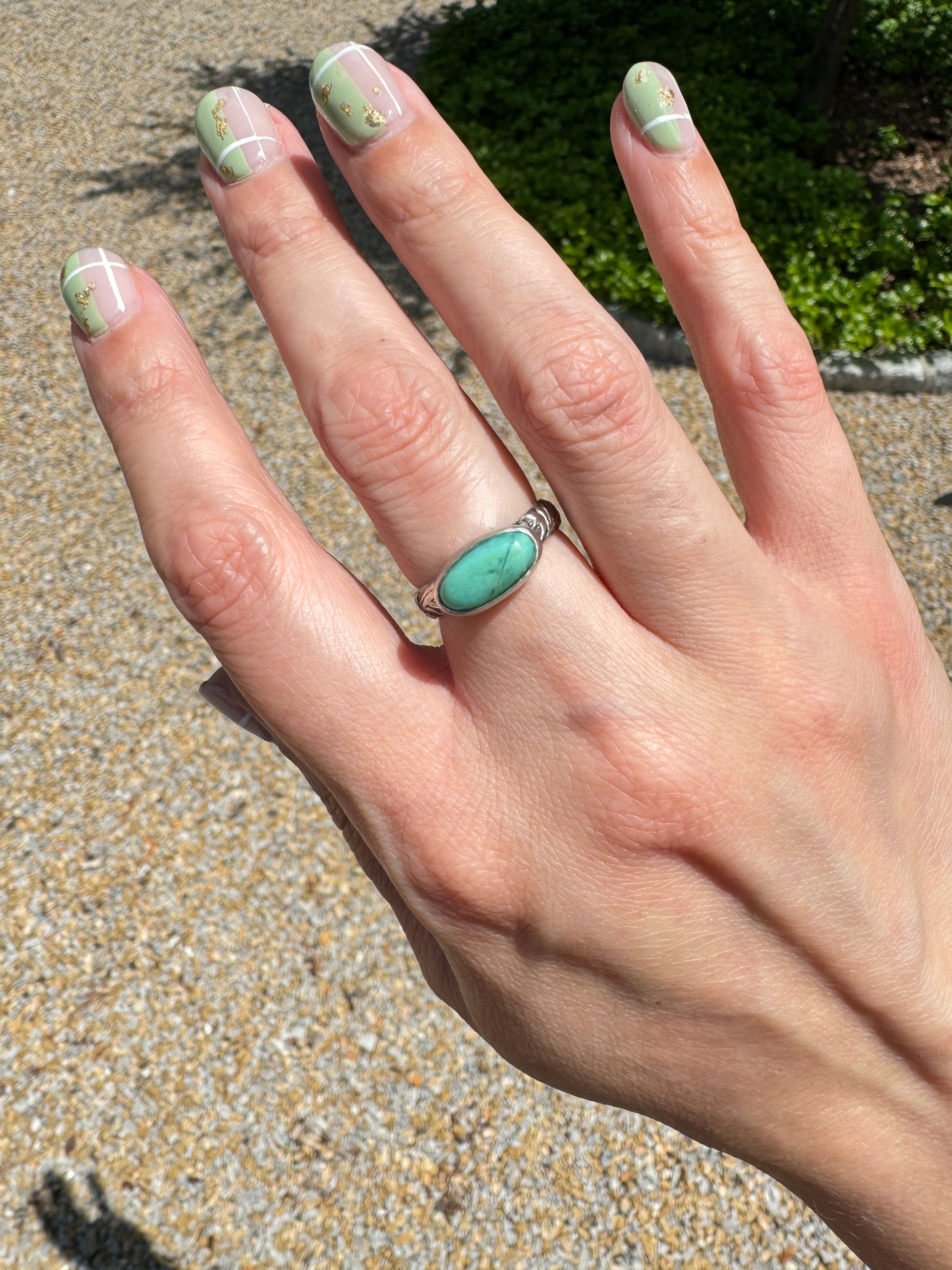 Chrysoprase Ring (Size 7/7.25)