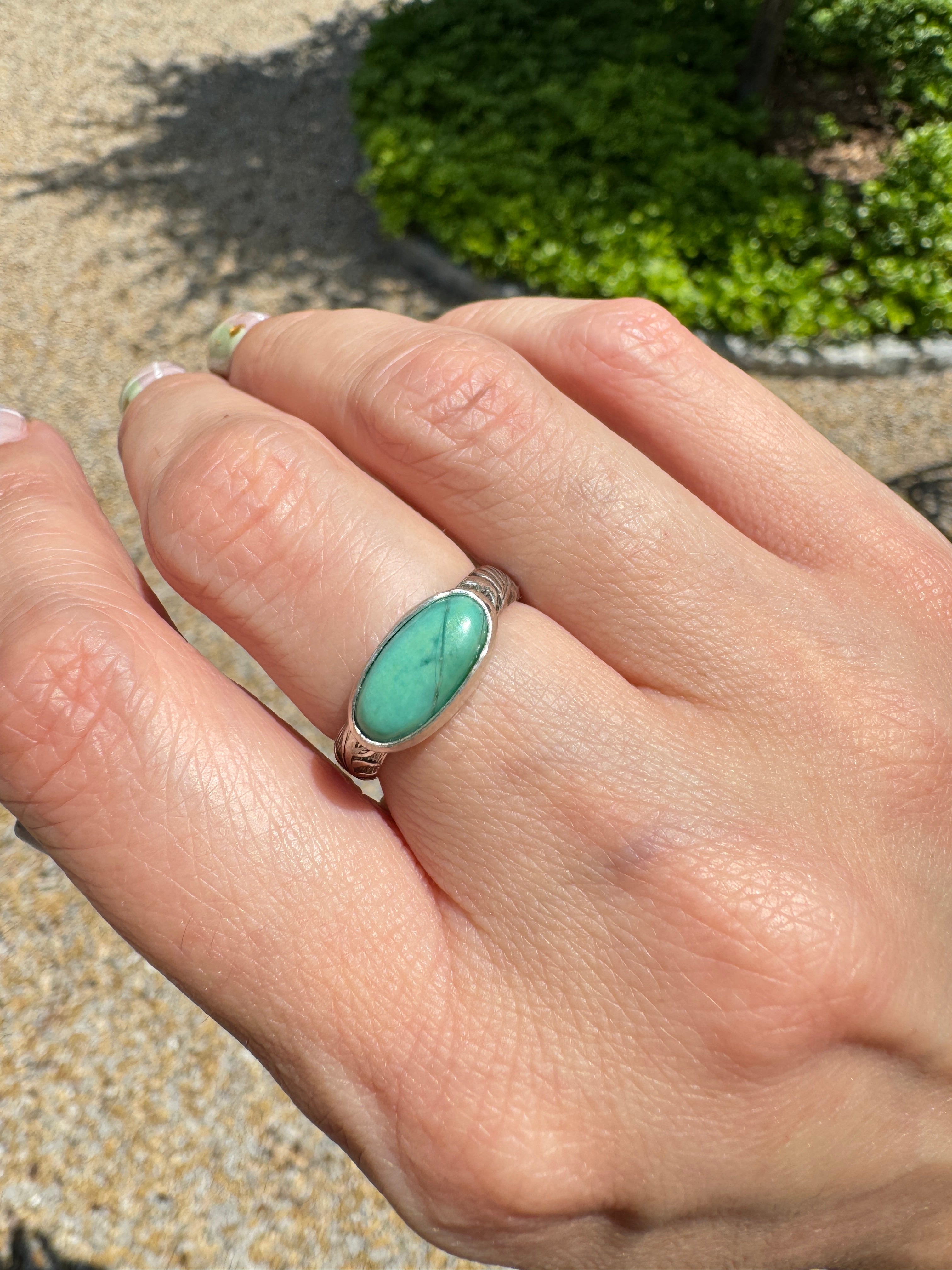 Chrysoprase Ring (Size 7/7.25)