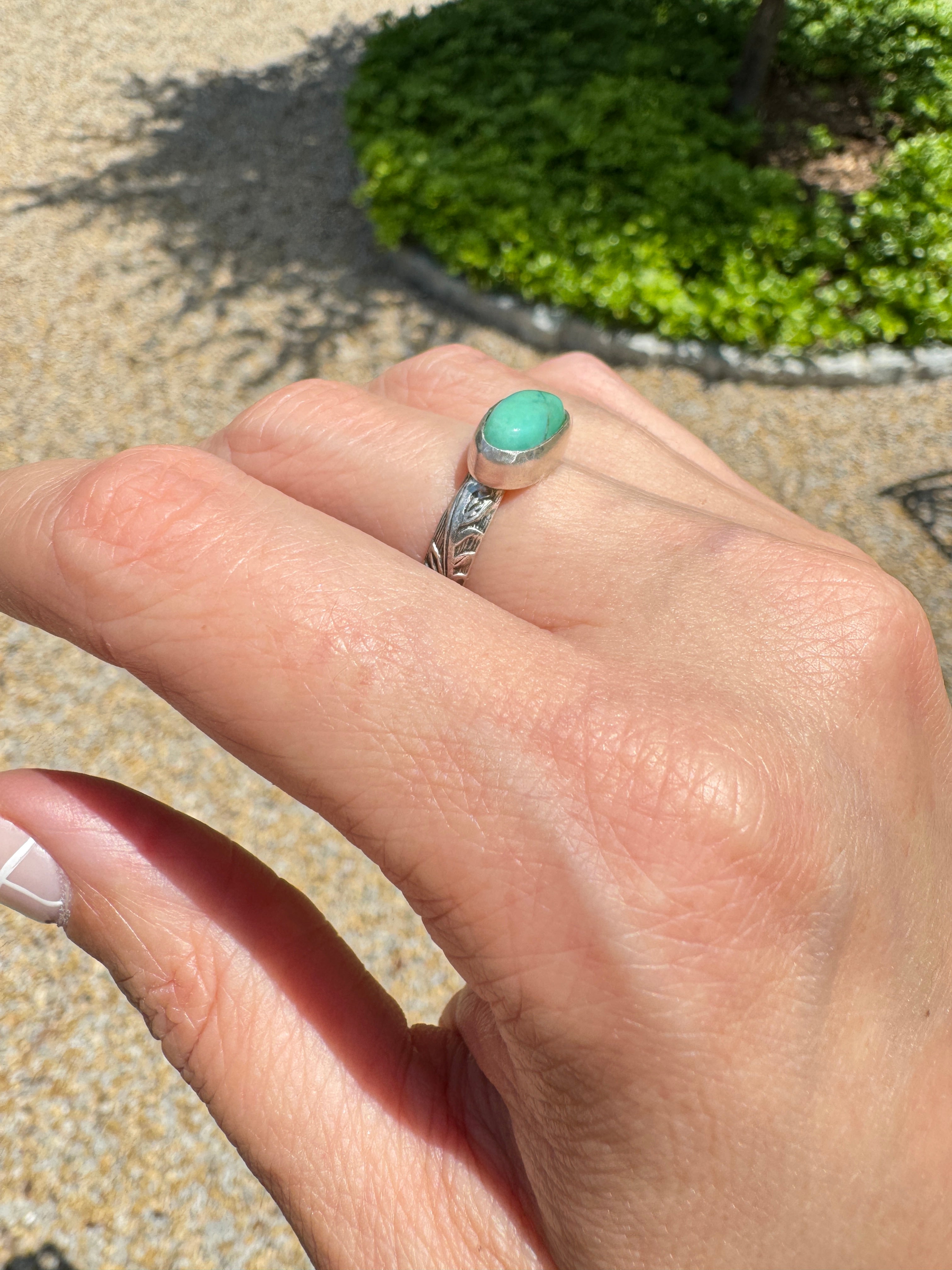 Chrysoprase Ring (Size 7/7.25)