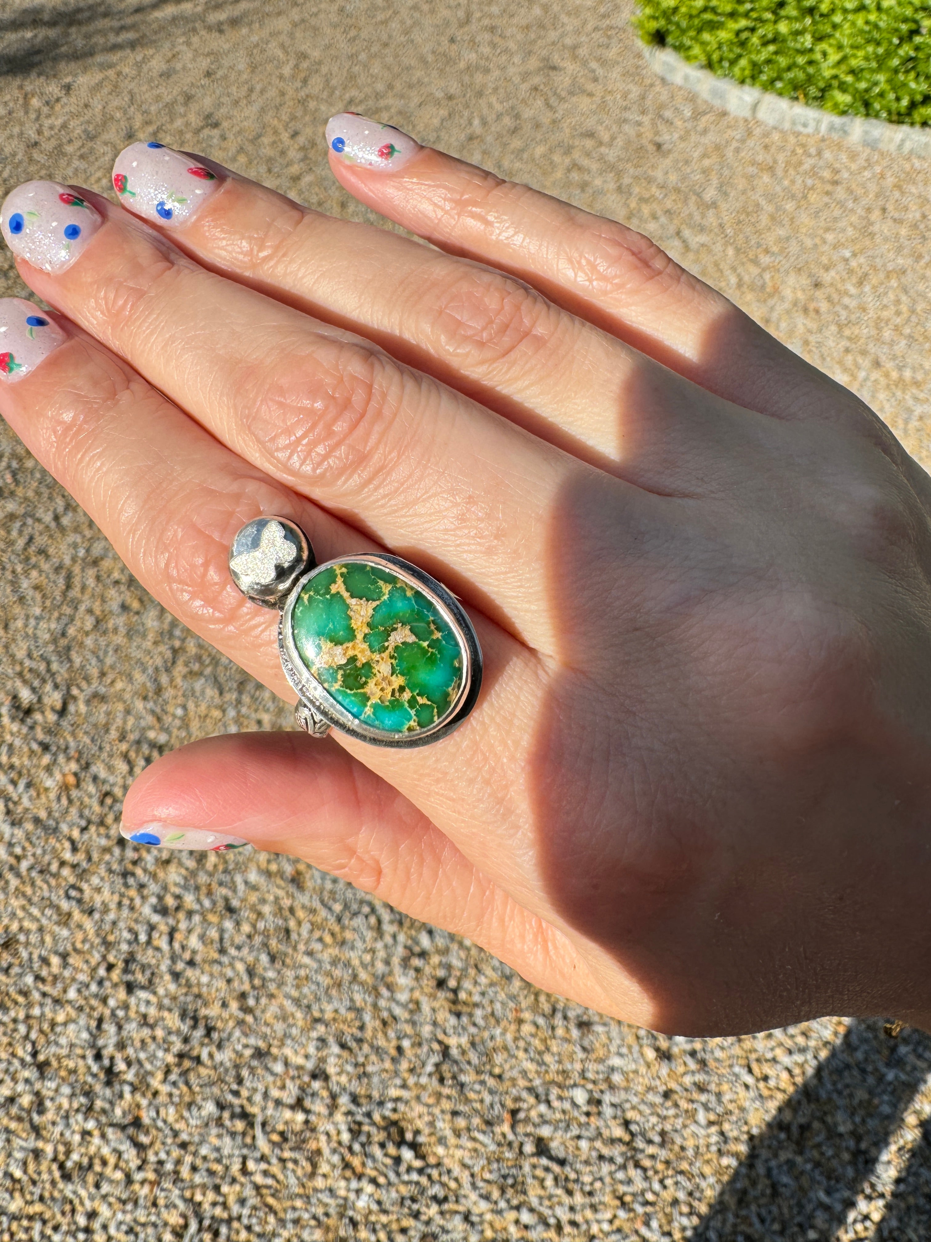 Emerald Valley Turquoise Butterfly Ring (Size 7)