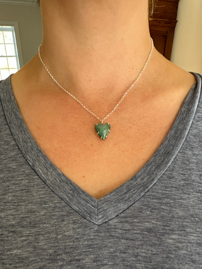 Mtorolite Heart Necklace